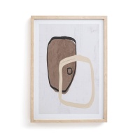 Постер С графическим рисунком в рамке Saya единый размер разноцветный LA REDOUTE INTERIEURS  фото, kupilegko.ru